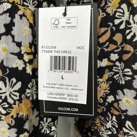 NWT Volcom J'Taime This Dress - Picture 9 of 10